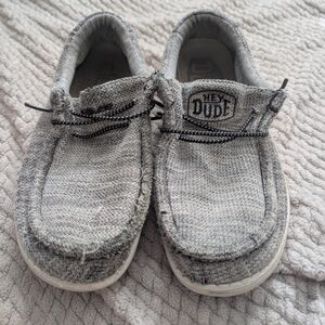 Hey Dude Wally Black And White Stretchy Slip On